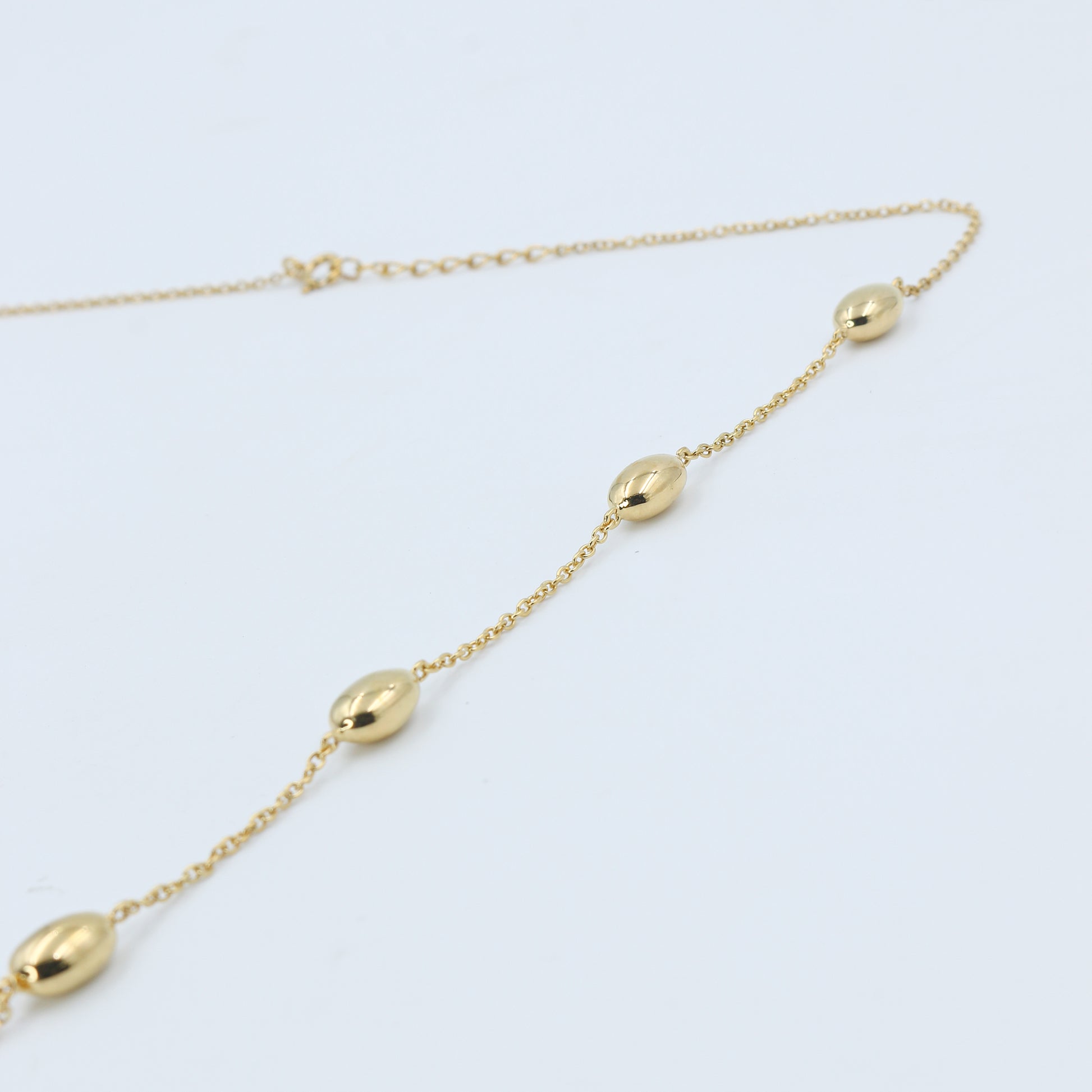 Minimal Gold Station Necklace - Anirudh Jewels