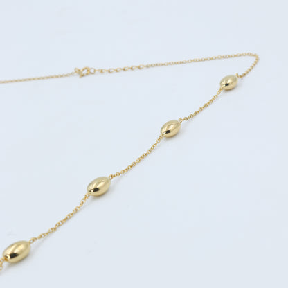 Minimal Gold Station Necklace - Anirudh Jewels