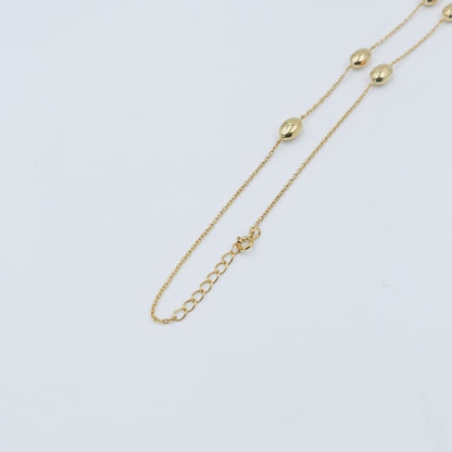 Minimal Gold Station Necklace - Anirudh Jewels