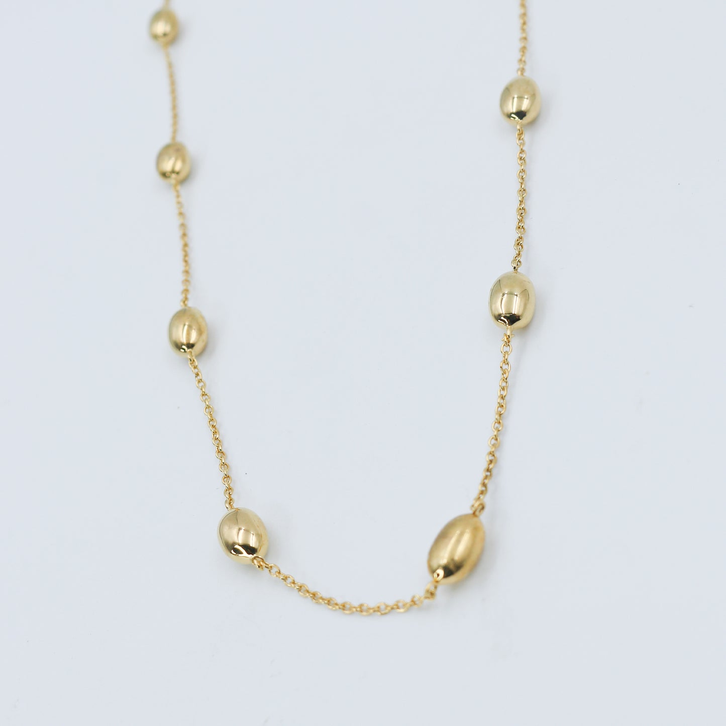 Minimal Gold Station Necklace - Anirudh Jewels