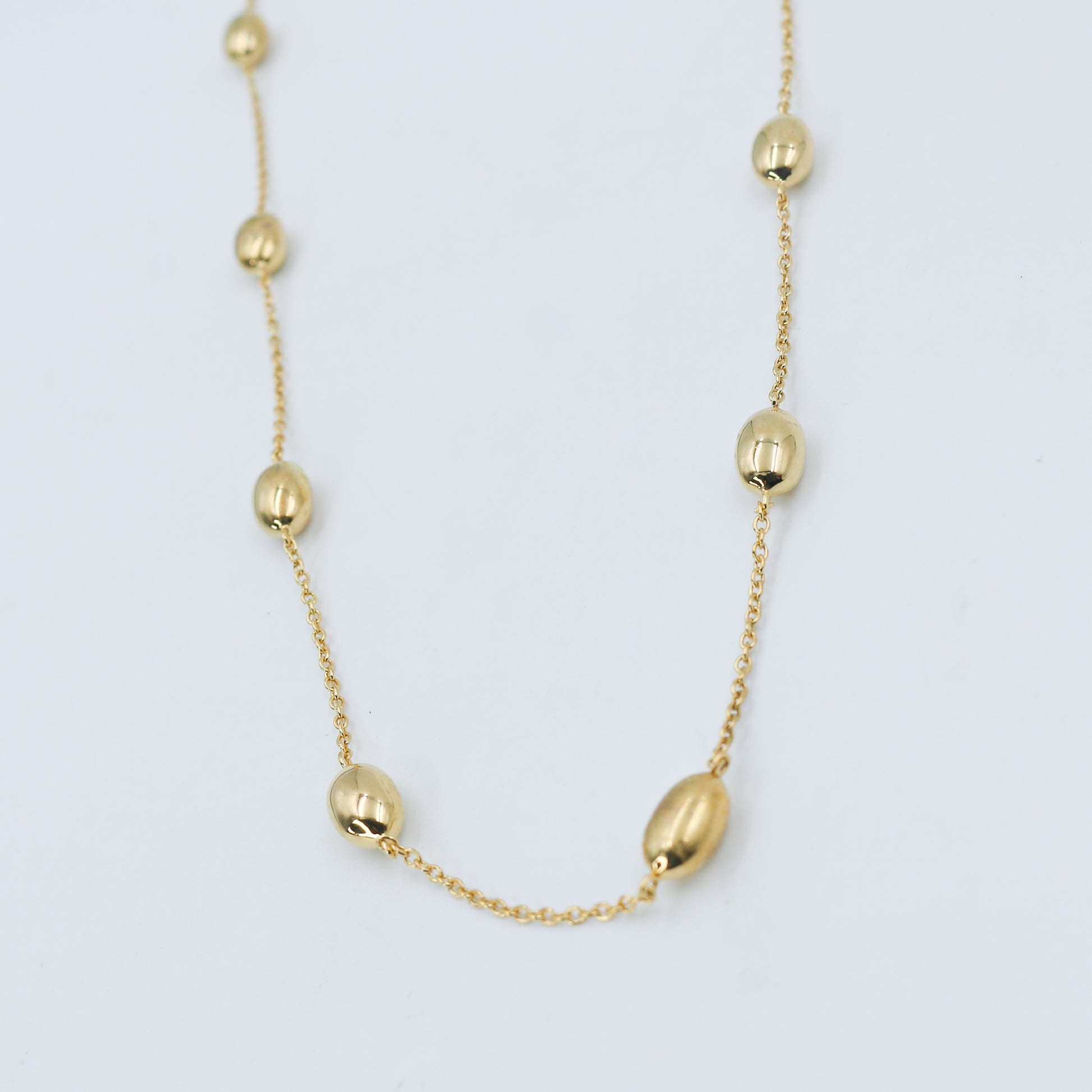 Minimal Gold Station Necklace - Anirudh Jewels