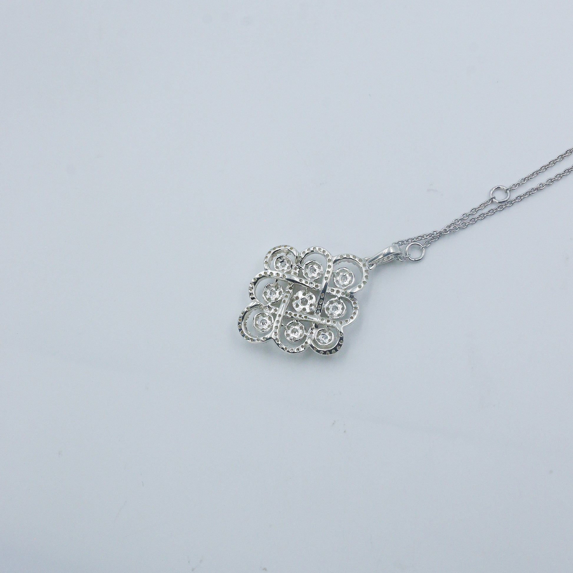 Luxury Diamond Cluster Gold Pendant for Women – Statement Designer Pendant Necklace - Anirudh Jewels