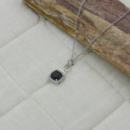 Black Onyx Diamond Gold Pendant Necklace - Anirudh Jewels