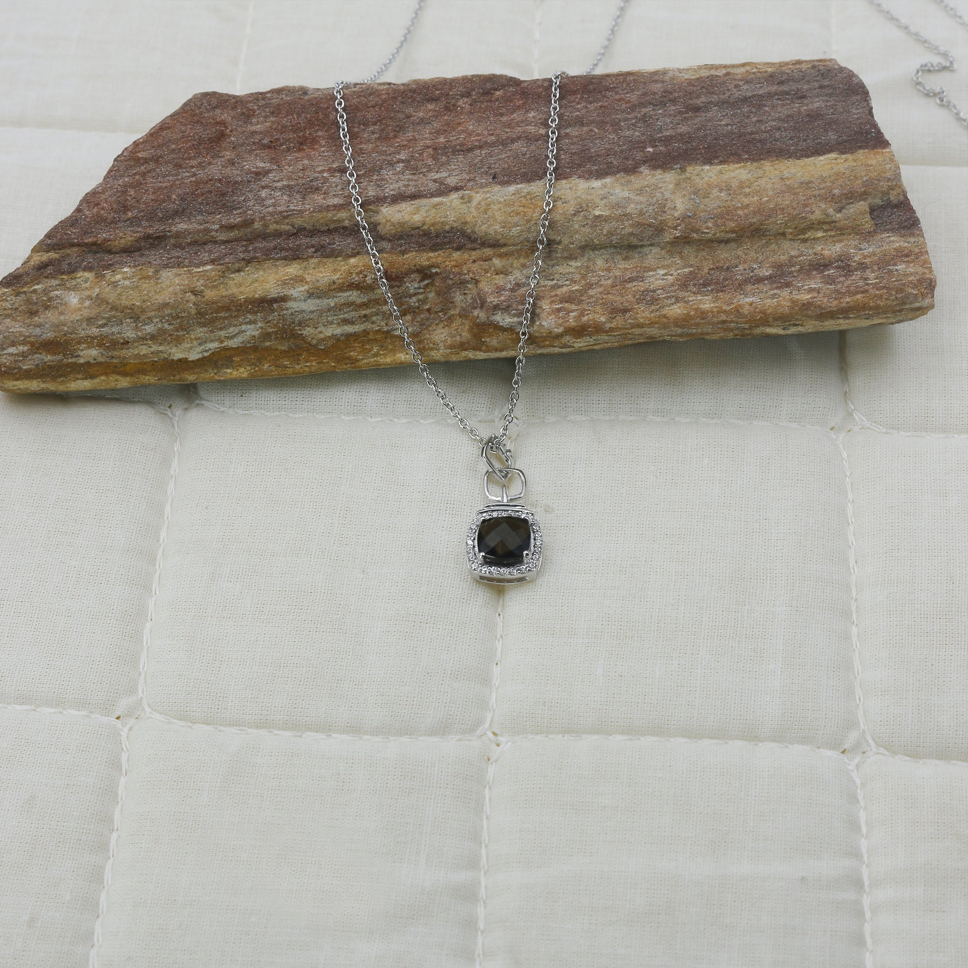 Black Onyx Diamond Gold Pendant Necklace - Anirudh Jewels