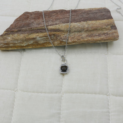 Black Onyx Diamond Gold Pendant Necklace - Anirudh Jewels