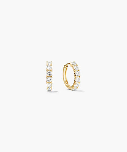 Large Diamond Hoop Earrings for Women – Luxury CVD Diamond Gold Hoops - Anirudh Jewels