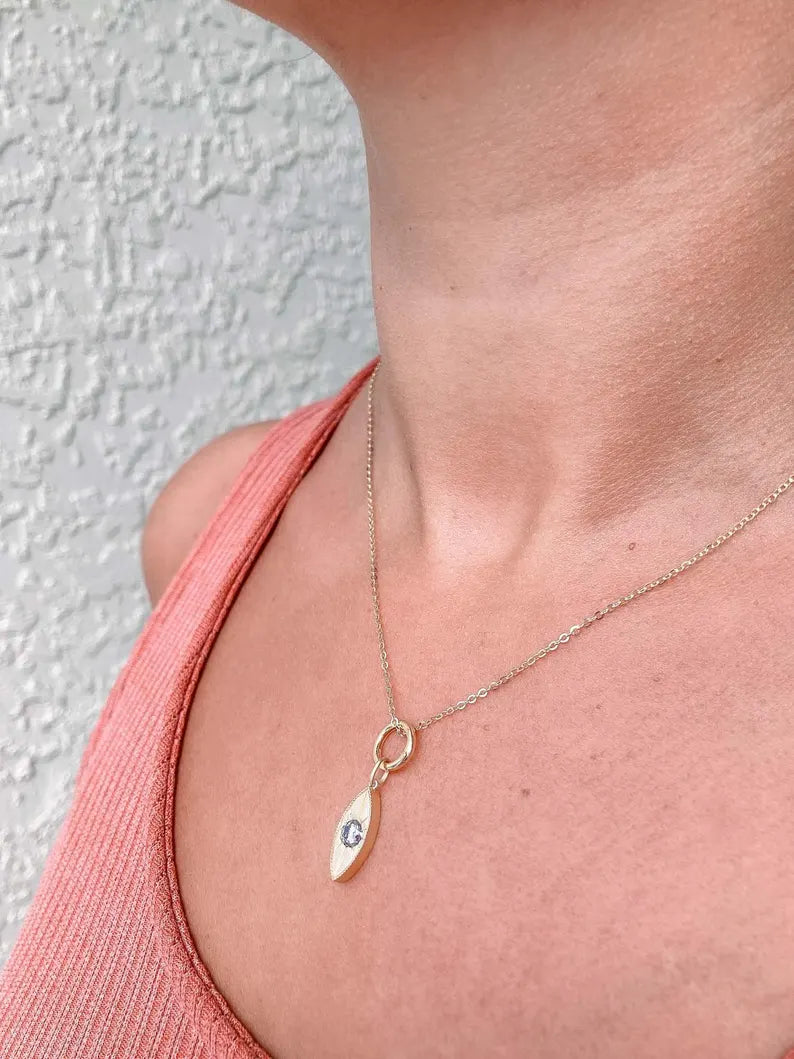 Minimalist Round Gold Lock Charm – Circular Lock Pendant - Anirudh Jewels