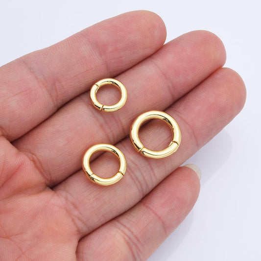 Minimalist Round Gold Lock Charm – Circular Lock Pendant - Anirudh Jewels