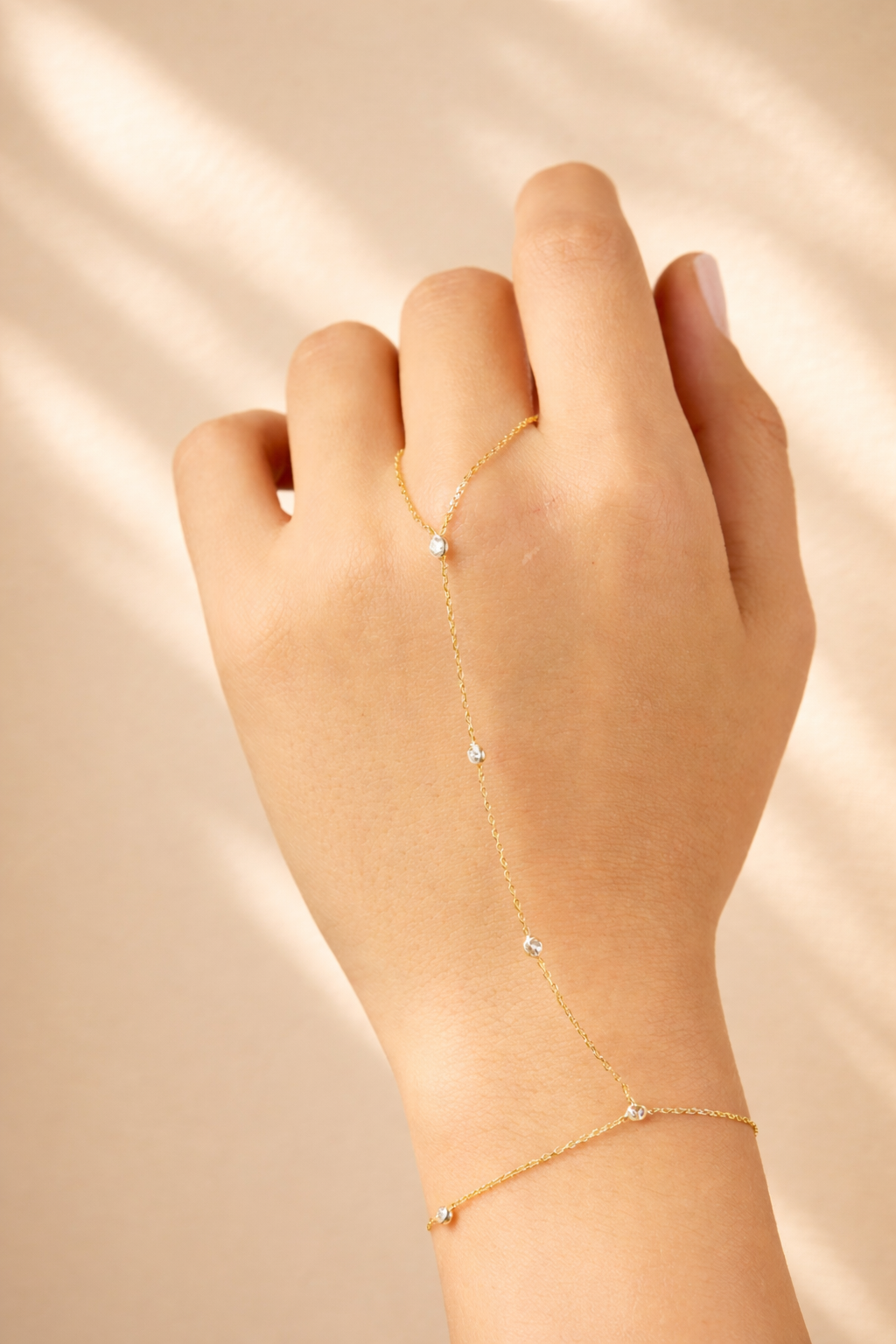Dainty Diamond Chain Gold Bracelet – CVD EF-VVS Minimal Bracelet - Anirudh Jewels