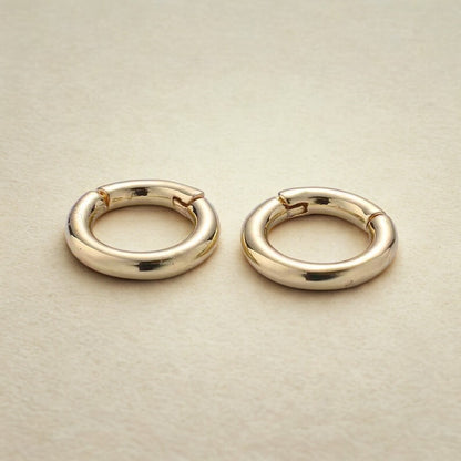 Minimalist Round Gold Lock Charm – Circular Lock Pendant - Anirudh Jewels