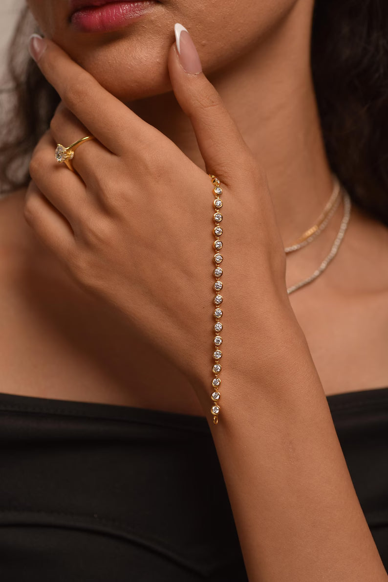 Elegant Diamond Brilliance Tennis Bracelet