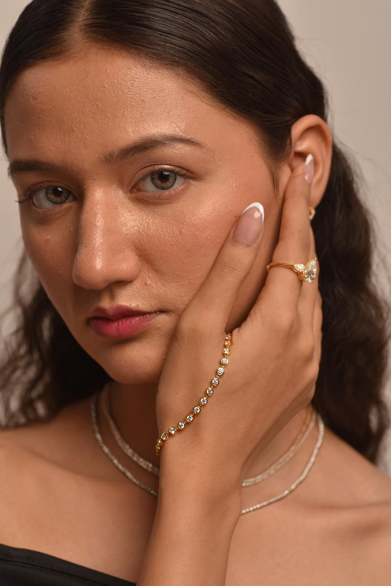 Elegant Diamond Brilliance Tennis Bracelet