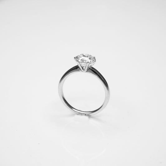 2.00 Carat Solitaire CVD Diamond Ring in Yellow Gold