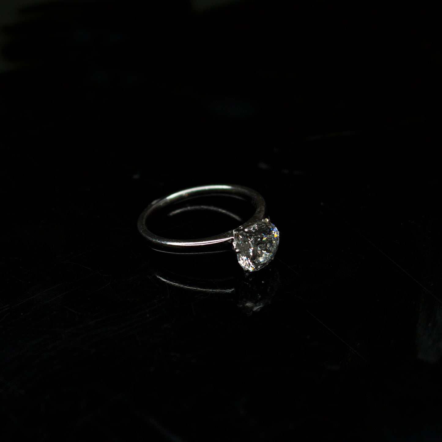 2.00 Carat Solitaire CVD Diamond Ring in Yellow Gold