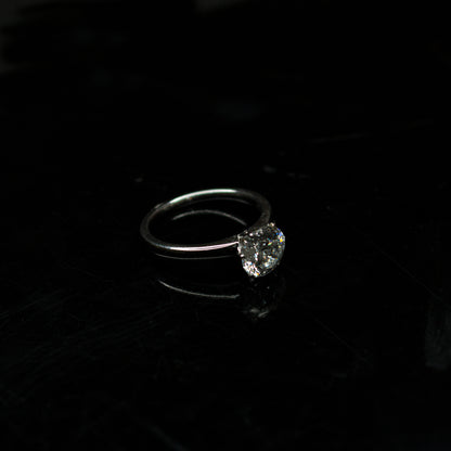 2.00 Carat Solitaire CVD Diamond Ring in Yellow Gold