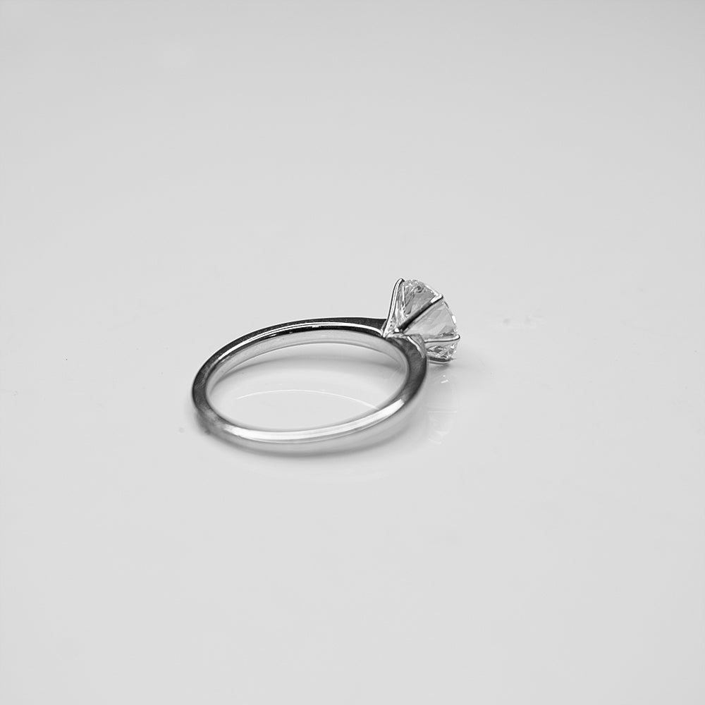 2.00 Carat Solitaire CVD Diamond Ring in Yellow Gold